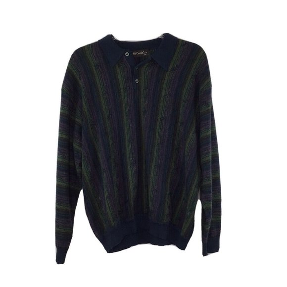 St. Croix Other - St Croix Coogi Sweater XXL Navy Green Purple